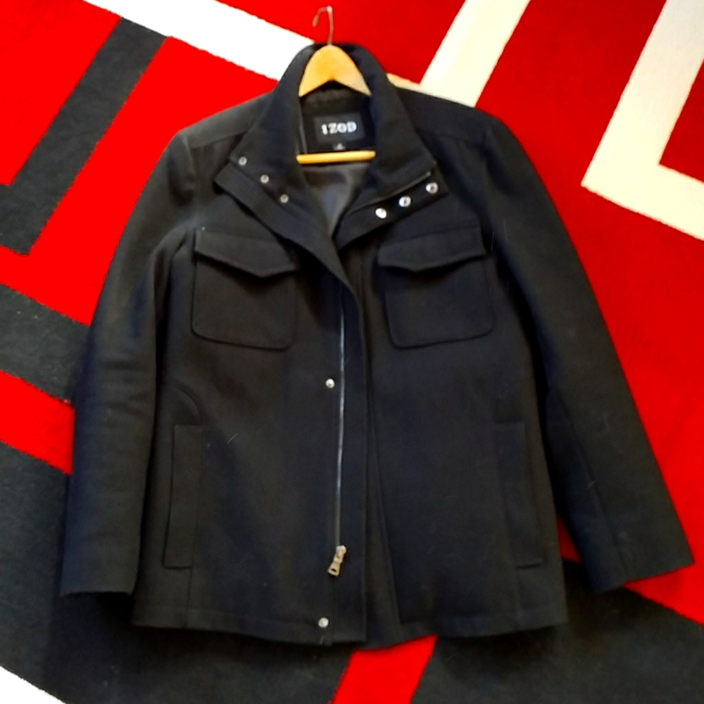 Izod Wool Field Jacket, medium